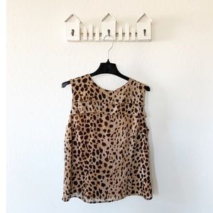 Merona Animal Print Tank Top Blouse